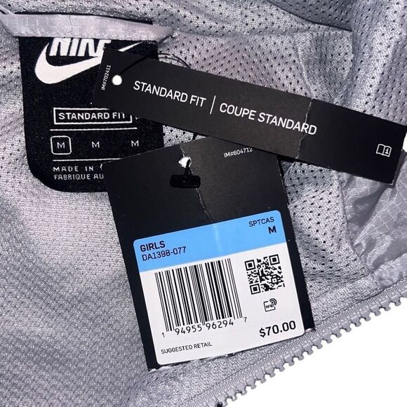 Nike Girls Windbreaker Crop Jacket - Picture 3 of 9
